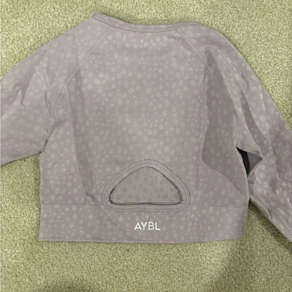AYBL Lavender Patterned Crop Top - image 3